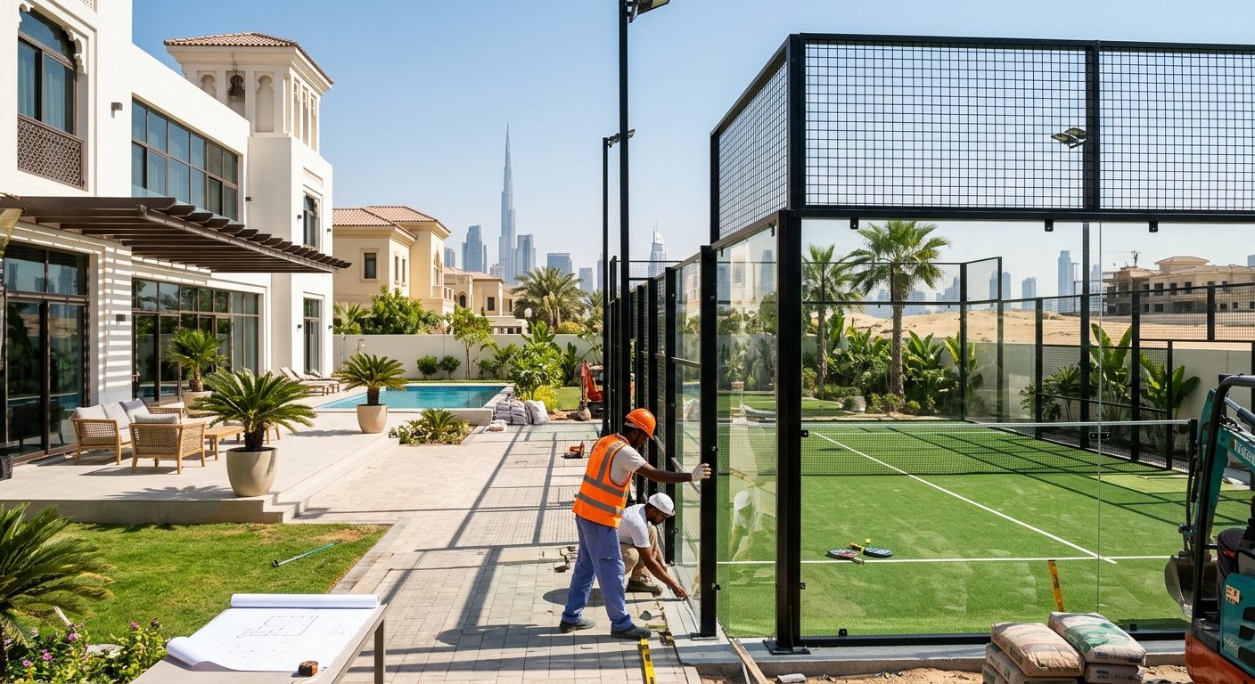 Building a Padel Court at Your Villa in the UAE: Space, Approvals and the Build, Step by Step